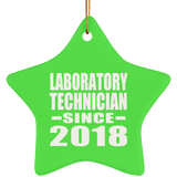 Laboratory Technician Since 2018 - Star Ornament