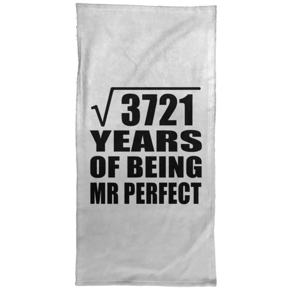 61st Anniversary Square Root of 3721 Years of Mr Perfect - Hand Towel