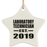 Laboratory Technician Established EST. 2019 - Star Ornament