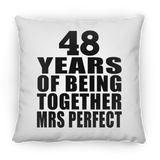 48th Anniversary 48 Years Of Being Mrs Perfect - Throw Pillow