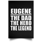 Eugene The Dad The Hero The Legend - Poster Portrait