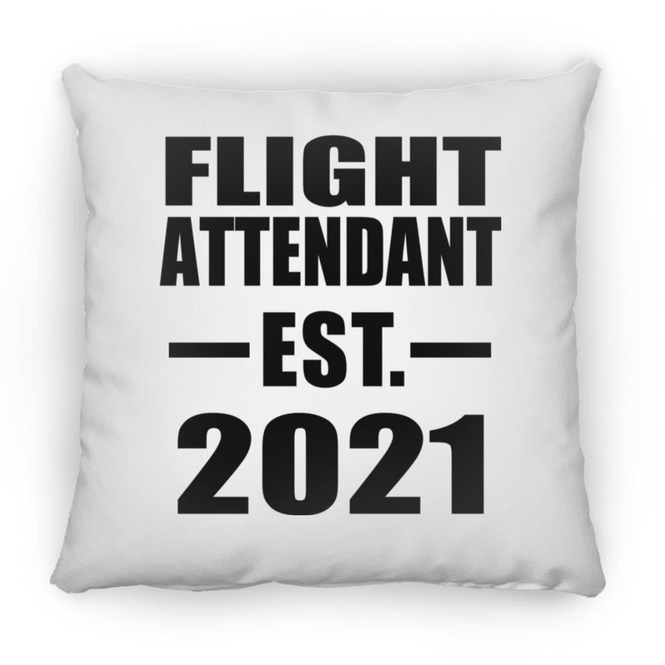 Flight Attendant Established EST. 2021 - Throw Pillow