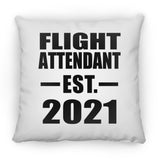 Flight Attendant Established EST. 2021 - Throw Pillow
