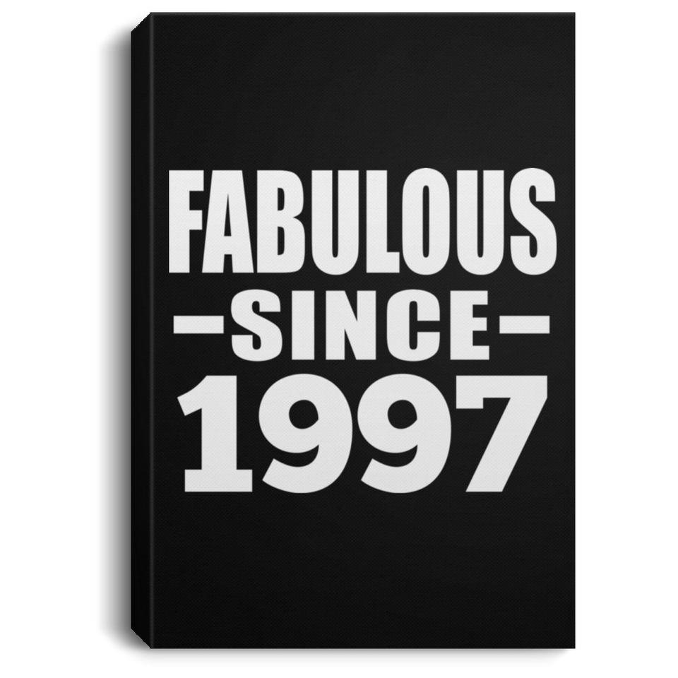 27th Birthday Fabulous Since 1997 - Canvas Portrait