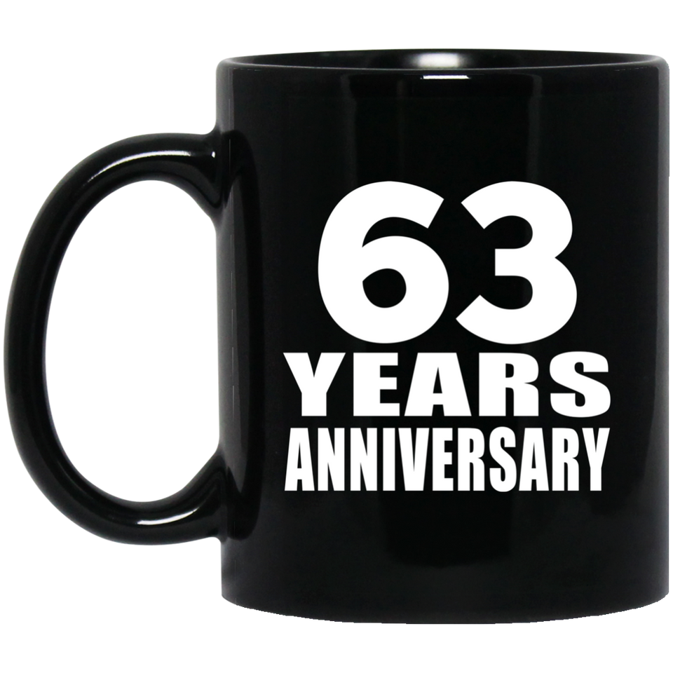 63rd Anniversary 63 Years - 11 Oz Coffee Mug Black