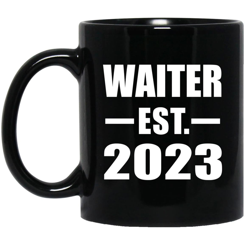 Waiter Established EST. 2023 - 11oz Coffee Mug Black