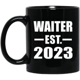 Waiter Established EST. 2023 - 11oz Coffee Mug Black