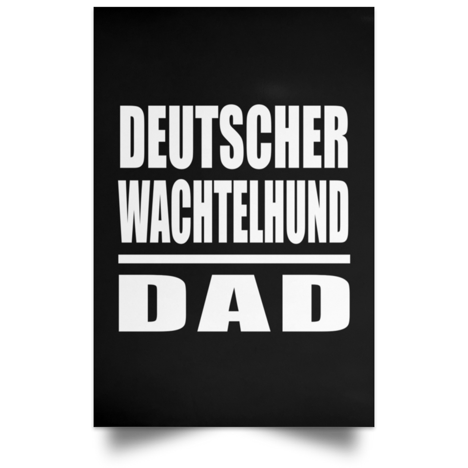 Deutscher Wachtelhund Dad - Poster Portrait