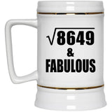 93rd Birthday Square Root of 8649 & Fabulous - Beer Stein