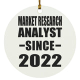 Market Research Analyst Since 2022 - Circle Ornament