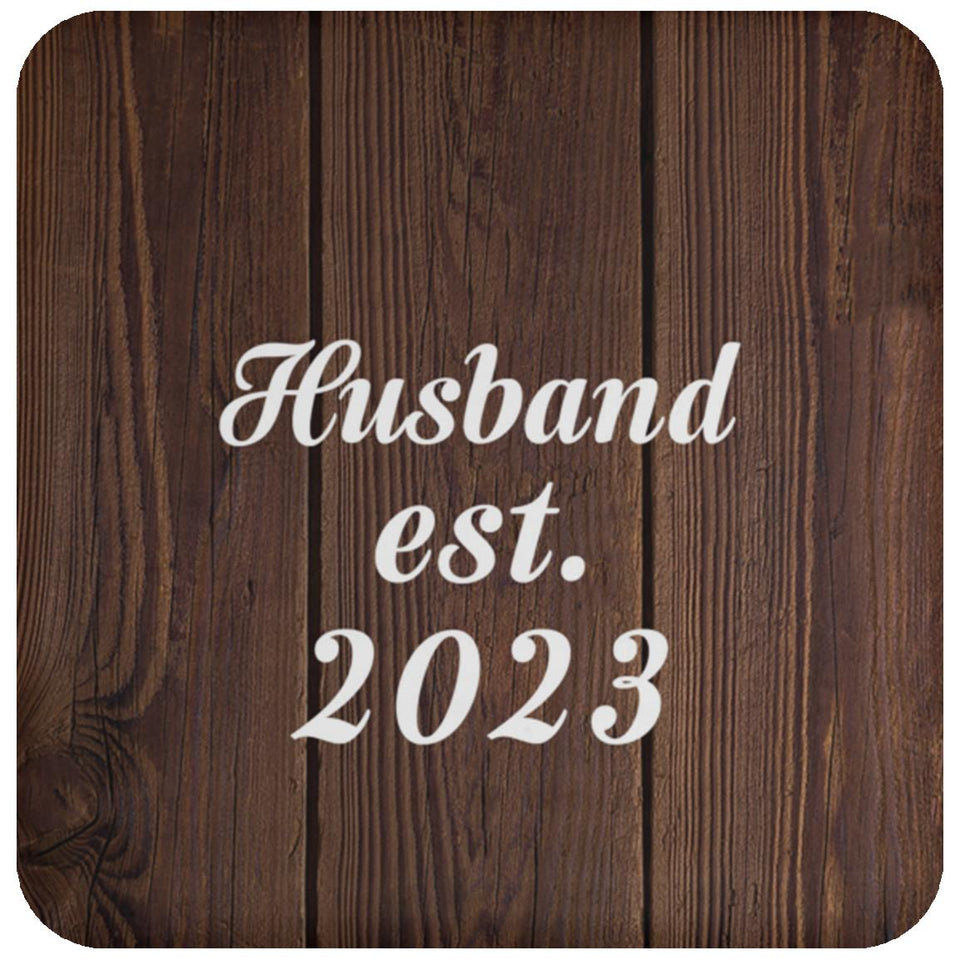 Husband Established EST. 2023 - Drink Coaster D
