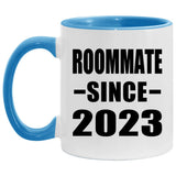 Roommate Since 2023 - 11oz Accent Mug Blue