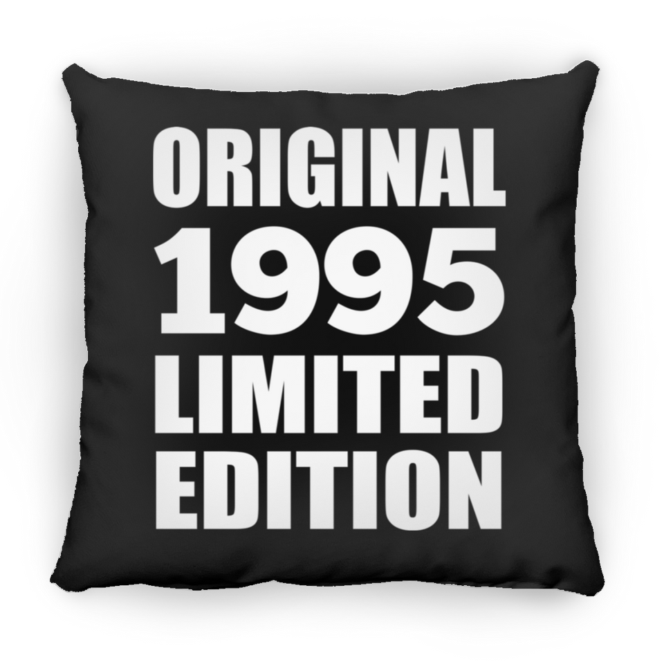 29th Birthday Original 1995 Limited Edition - Throw Pillow Black