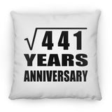 21st Anniversary Square Root of 441 Years Anniversary - Throw Pillow