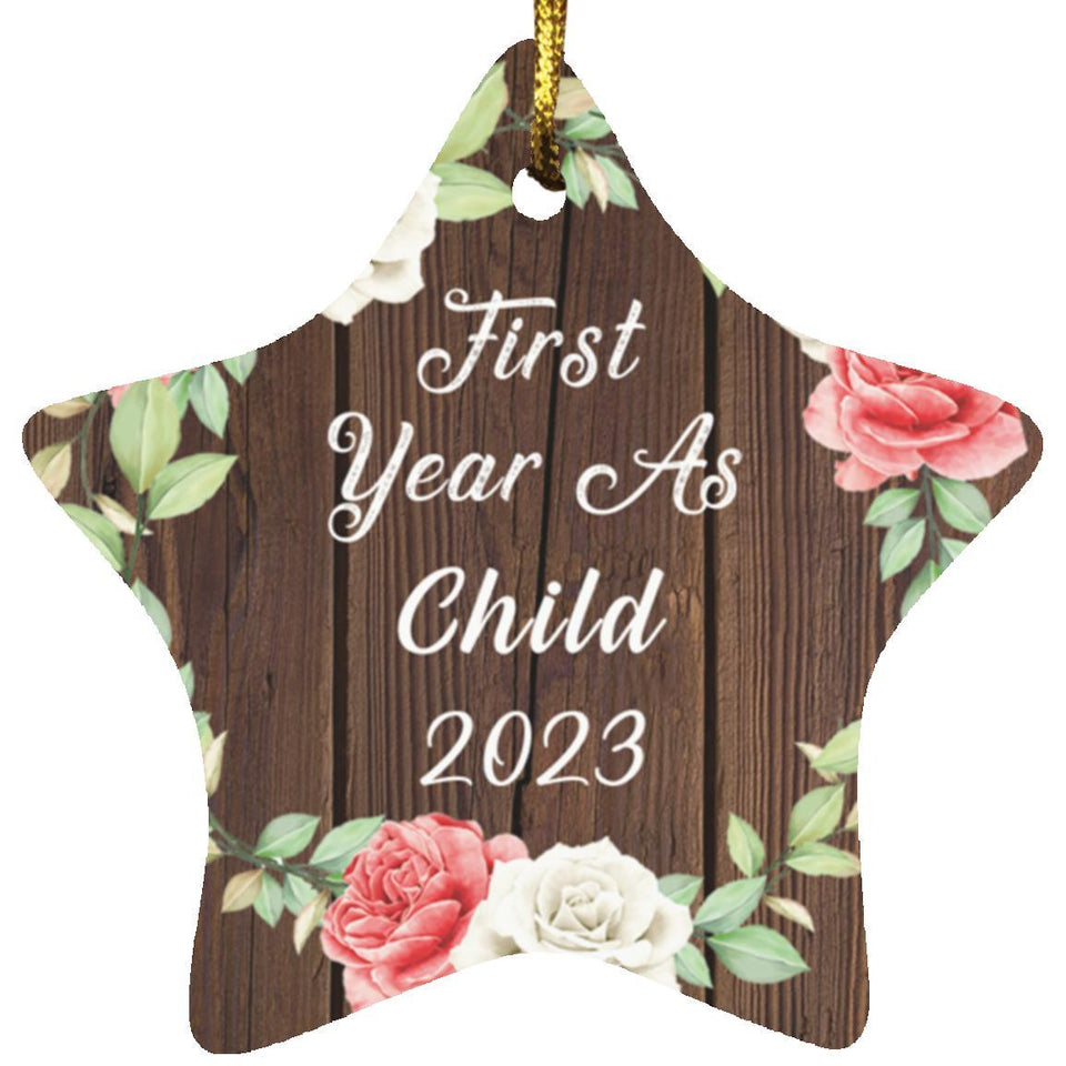 First Year As Child 2023 - Star Ornament A
