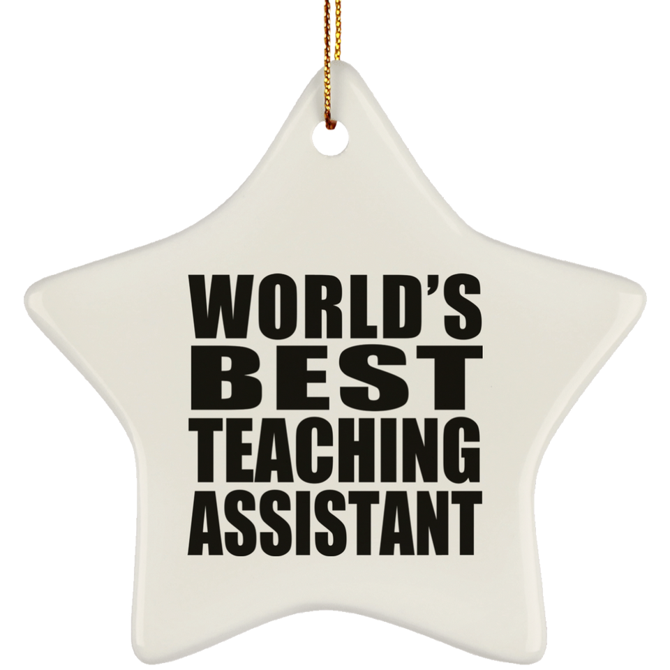 World's Best Teaching Assistant - Star Ornament