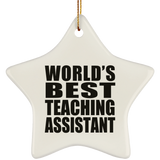 World's Best Teaching Assistant - Star Ornament