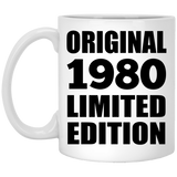 44th Birthday Original 1980 Limited Edition - 11oz Coffee Mug