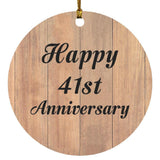 Happy 41st Anniversary - Circle Ornament C