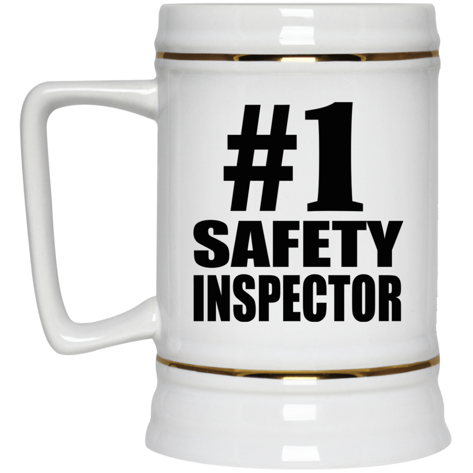 Number One #1 Safety Inspector - Beer Stein