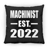 Machinist Established EST. 2022 - Throw Pillow Black