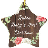 Ruben Baby's First Christmas - Star Ornament A