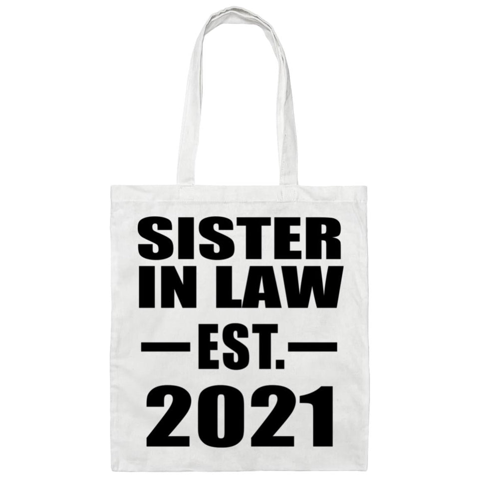 Sister In Law Established EST. 2021 - Tote Bag White