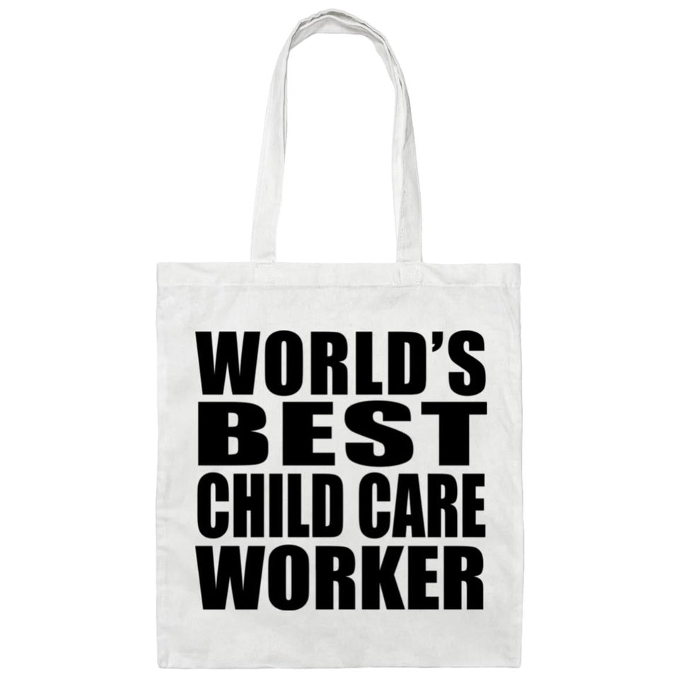 World's Best Child Care Worker - Tote Bag White