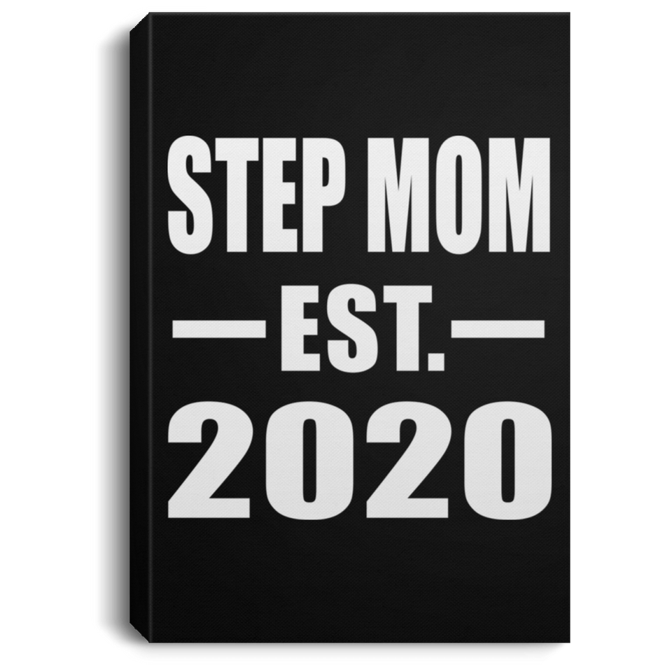 Step Mom Established EST. 2020 - Canvas Portrait