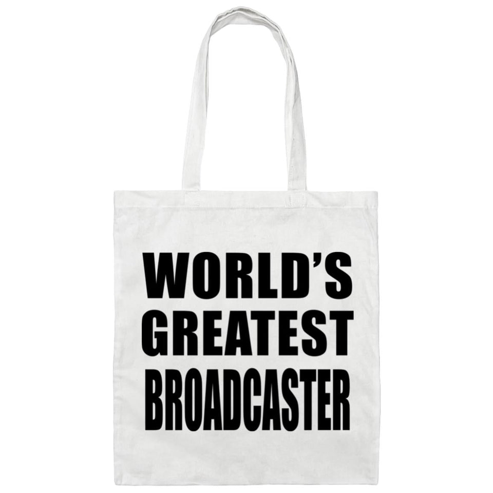 World's Greatest Broadcaster - Tote Bag White