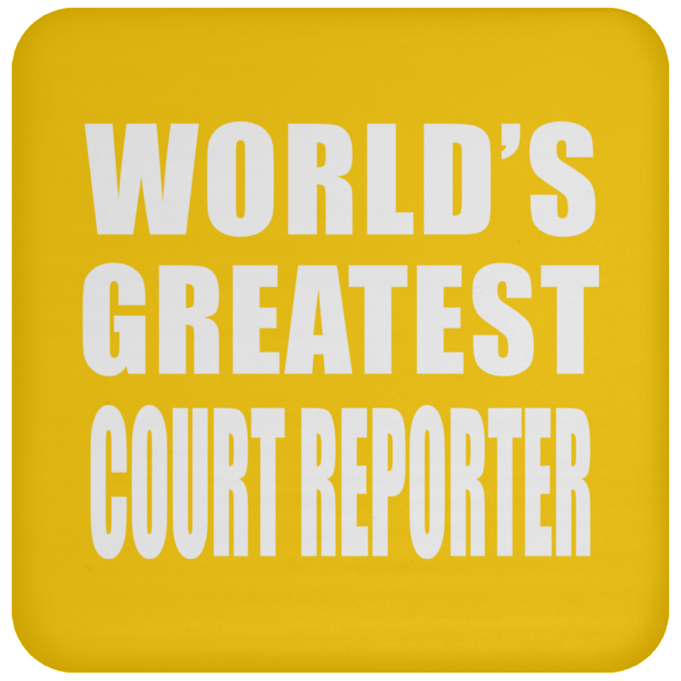 World's Greatest Court Reporter - Drink Coaster