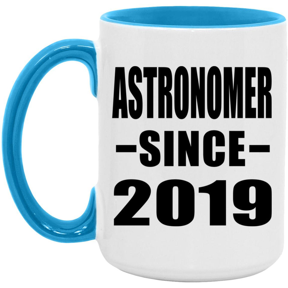 Astronomer Since 2019 - 15oz Accent Mug Blue