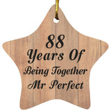 88th Anniversary 88 Years Of Being Mr Perfect - Star Ornament C
