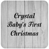 Crystal Baby's First Christmas - Drink Coaster F