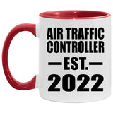 Air Traffic Controller Established EST. 2022 - 11oz Accent Mug Red