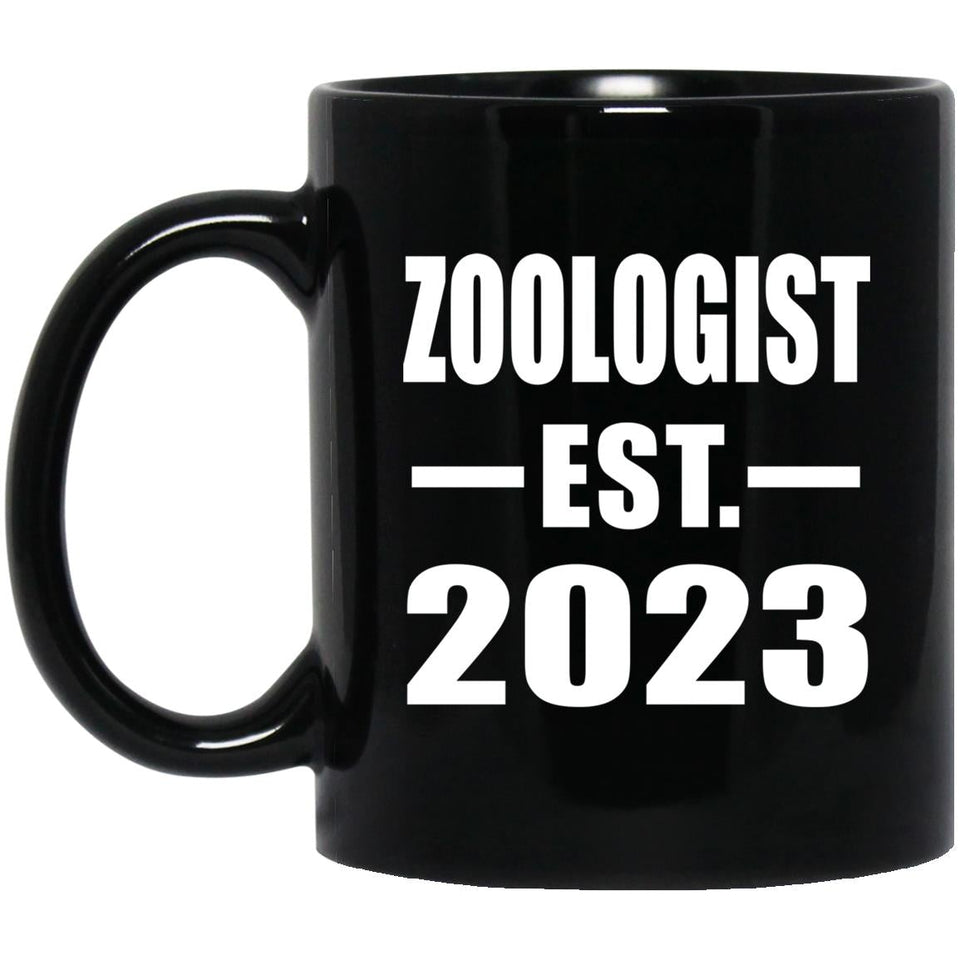 Zoologist Established EST. 2023 - 11oz Coffee Mug Black