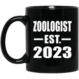Zoologist Established EST. 2023 - 11oz Coffee Mug Black