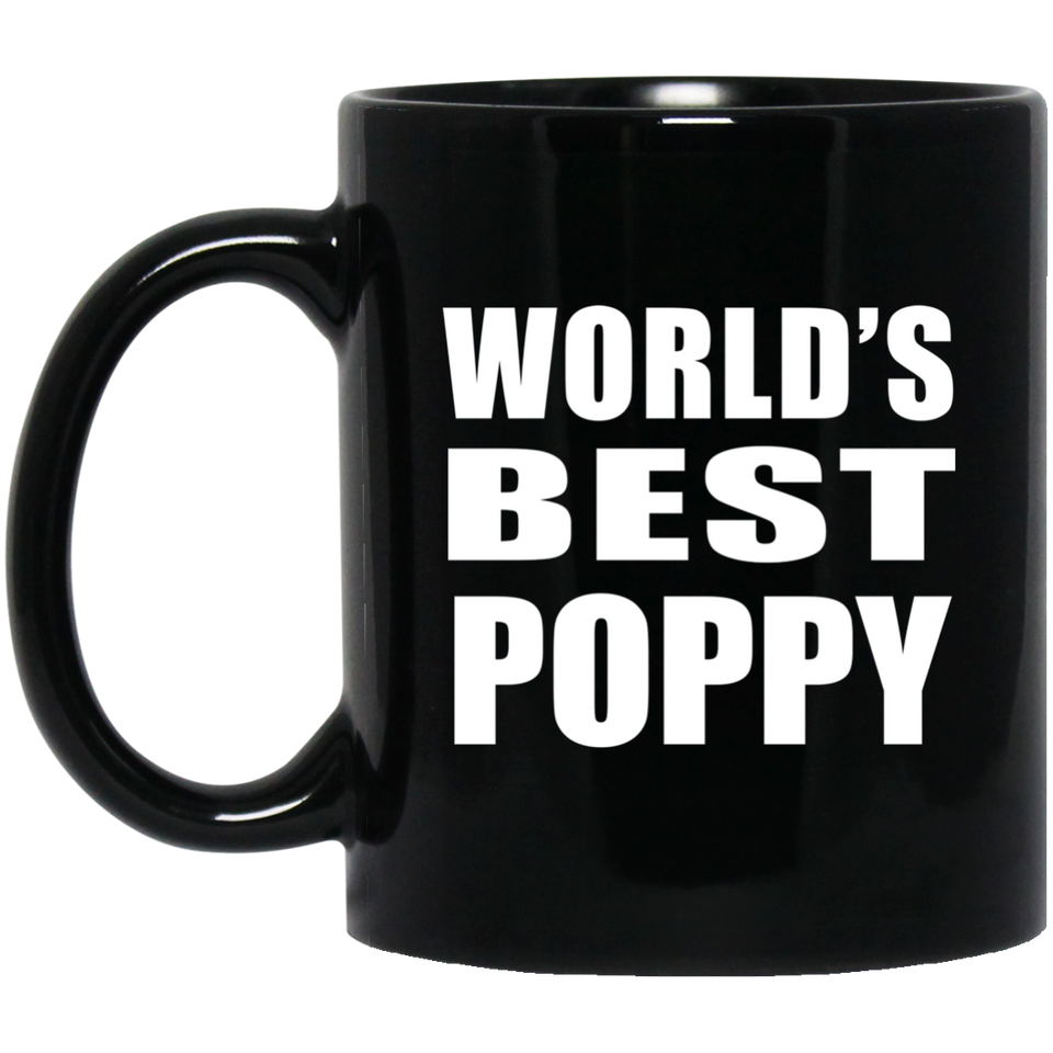 World's Best Poppy - 11 Oz Coffee Mug Black