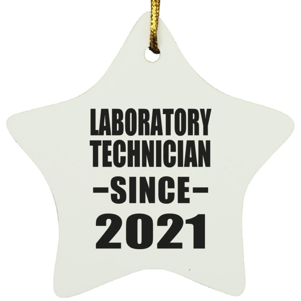 Laboratory Technician Since 2021 - Star Ornament
