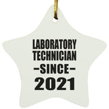 Laboratory Technician Since 2021 - Star Ornament