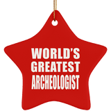 World's Greatest Archeologist - Star Ornament