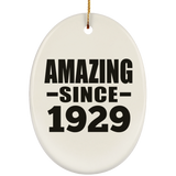 95th Birthday Amazing Since 1929 - Oval Ornament
