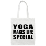 Yoga Makes Life Special - Tote Bag White