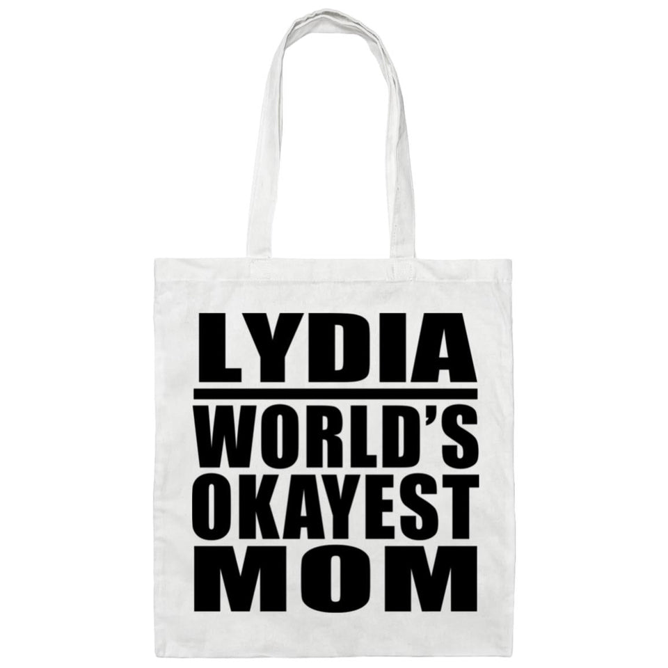 Lydia World's Okayest Mom - Tote Bag White