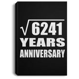 79th Anniversary Square Root of 6241 Years Anniversary - Canvas Portrait