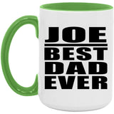 Joe Best Dad Ever - 15oz Accent Mug Green