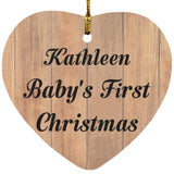 Kathleen Baby's First Christmas - Heart Ornament C