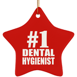 Number One #1 Dental Hygienist - Star Ornament