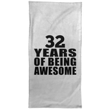 32nd Birthday 32 Years Of Being Awesome - Hand Towel
