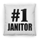 Number One #1 Janitor - Throw Pillow